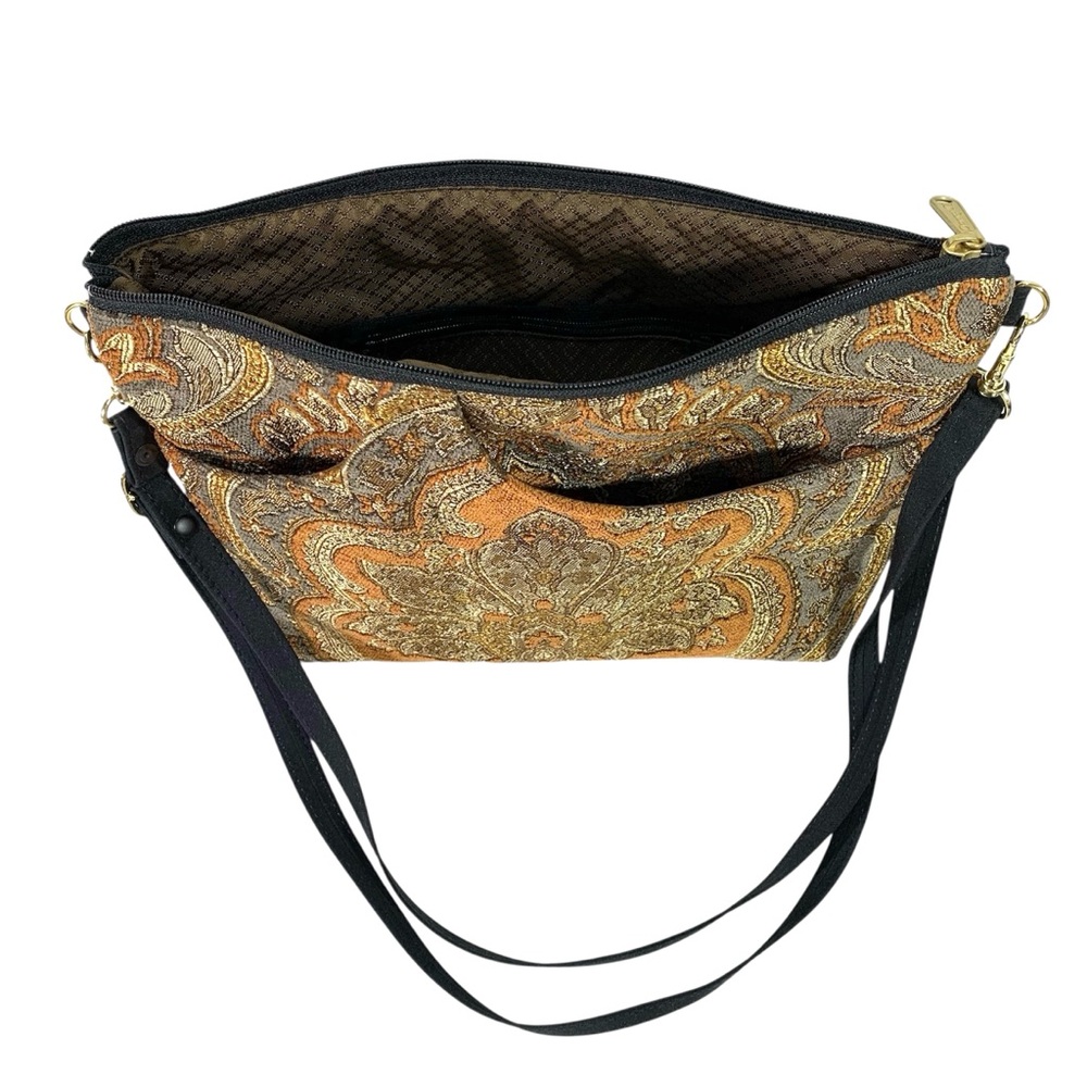 Vintage Danny K. Beverly Hills USA Tapestry Paisley Shoulder Bag - Picture 7 of 12